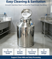 Réservoir de stockage de lait hermétique de différentes capacités : 5L, 10L, 15L, 20L, 50L, 100L, 80L