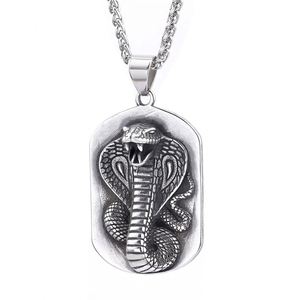 Vintage Stainless Steel Snake Pendant Necklace Trendy Fashion Jewelry for Women and Men for Weddings Parties and Gifts - Product Image 2