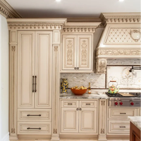 Armoire de cuisine moderne Armoires classiques françaises ultra-luxe Usine de haute qualité personnalisée