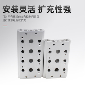 Collecteur de base pour électrovanne Pringles, 2 à 20 positions, fileté, en acier au carbone, pièces pneumatiques industrielles - Product Image 4