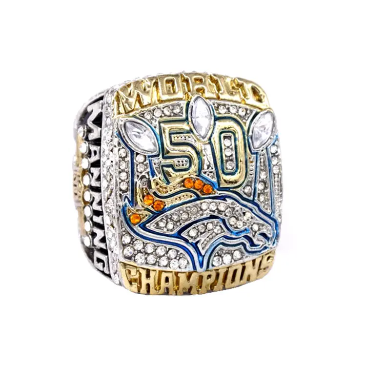 Hot Selling 2015 Kampioenschapsring Souvenirs Denver Broncos Ring Fans Collectie