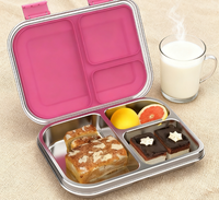 Aohea Boîte à lunch pour enfants la plus vendue, conçue en acier inoxydable de qualité alimentaire, repas sans souci, facile à transporter