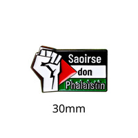 Vente en gros usine : Pin's en émail et badge métallique décoratif à l'effigie de la carte du drapeau palestinien, pour vêtements de défilé et chapeaux