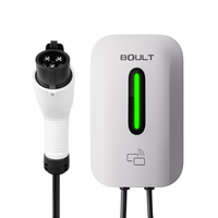 Estación de Carga para Vehículos Eléctricos de Pared, Tipo Wallbox, Conector Tipo 2, 32A, 7kw, con Control de Acceso RFID, Compatible con OCPP 1.6, para Uso Doméstico