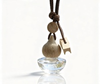 Bouteilles de diffuseur de parfum de voiture suspendues vides de 11 ml, flacons en verre pour huiles essentielles, aromathérapie, pendentif parfumé