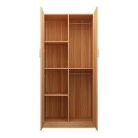 Casier en bois direct d'usine pour le stockage de vêtements Armoire en bois Double portes