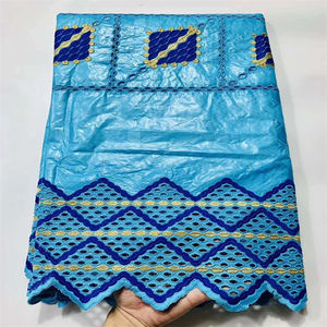 Tissus de Dentelle Bazin Riche Africaine de Haute Qualité en Gros, Dentelle Française <span class=keywords><strong>Georges</strong></span> - Product Image 6