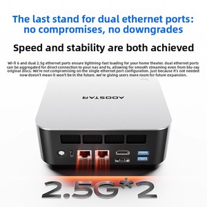 Mini PC Gamer Aoostar MACO 7 H 255 DDR5 16GB con Huella Dactilar, OCuLink, 2*USB4, 2*NVMe, 2*2.5G LAN, Win11, WiFi6, NUC - Product Image 4