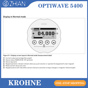 Medidor de Nivel por Radar KROHNE OPTIWAVE 5400, Tipo Bocina Metálica, Sin Contacto, 24 GHz, Tipo Colgante - Product Image 6