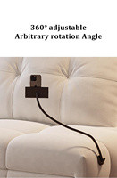 Schlafsofa – Gesteppter Stoff, erweiterbares Eckdesign zum Ausklappen für Home-Office & Wohnzimmer |   Multifunktionales Sofa