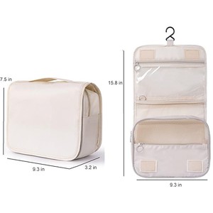 Đa ngăn Polyester trang điểm Túi treo thiết kế + Hook-and-<span class=keywords><strong>loop</strong></span> Fastener dễ dàng tổ chức các công cụ làm đẹp và đồ dùng cá nhân - Product Image 4