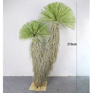 Plante artificielle en pot, décoration paysagère, plante verte décorative, type 'Straw Man Dragon Blood Tree', en matière souple - Product Image 6