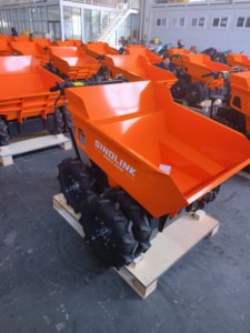 Mini-transporteur de jardin à essence, mini-benne sur chenilles, mini-dumper 400 kg - Product Image 4