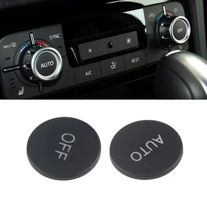 Air Conditioning Switch <strong>Knob</strong> Button Covers Small Circular Cover Black New Automobile Part for VW Touareg - Product Image 2
