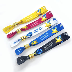 <span class=keywords><strong>Eco</strong></span> <span class=keywords><strong>Friendly</strong></span> RPET regolabile in plastica con Clip per eventi e feste braccialetto personalizzato in tessuto morbido - Product Image 4