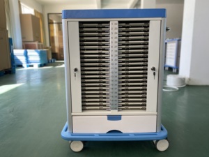 Hoge Kwaliteit Abs Ziekenhuis Gebruikt Geschiedenis Case Record Winkelwagen Medische Trolley