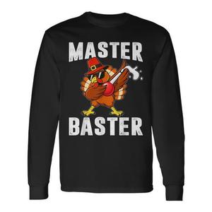 Camiseta de manga larga para hombre Master Baster Dabbing Turkey Thanksgiving - Product Image 1