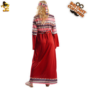 Costume <span class=keywords><strong>de</strong></span> fête <span class=keywords><strong>hippie</strong></span> pour femme, tenue <span class=keywords><strong>de</strong></span> cosplay, costume <span class=keywords><strong>de</strong></span> fleuriste - Product Image 5