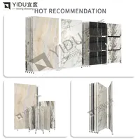 Présentoir robuste pour carreaux, dalles de quartz et marbre, système de présentation au détail pour sols en pierre