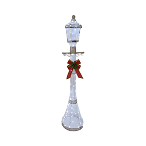 Lámpara Decorativa para Exteriores de 72 Pulgadas y 120L con Motivo de Poste de Luz, Decoración para Fiestas Navideñas al Aire Libre - Product Image 2