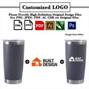 Insulated 20Oz <b>Double</b> <b>Wall</b> Travel Tumbler <b>Coffee</b> Custom Logo Stainless Steel Mug Car <b>Cups</b> Tumblers Wholesale Bulk - Product Image 3