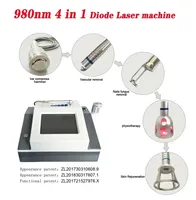 Appareil de physiothérapie laser à diode 4-en-1 980 nm haute précision pour l'élimination des varices et des télangiectasies – Dispositif de traitement laser polyvalent