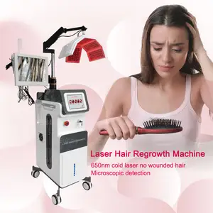 Sistema professionale di crescita dei capelli Laser/macchina Laser a diodi ricrescita dei capelli 650nm/dispositivo per la crescita dei capelli a LED