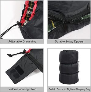 WOQI – sac de couchage double camping Offre Spéciale coton extérieur avec sac de compression, prix de gros - Product Image 3