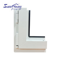 Fenêtre à battant UPVC avec section de profil de système européen des fenêtres upvc