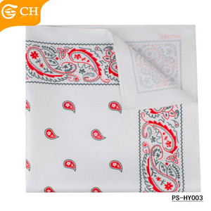 Pañuelo cuadrado de poliéster con estampado de Cachemira para hombre, pañuelo de bolsillo personalizado, de buena calidad, a la moda - Product Image 2