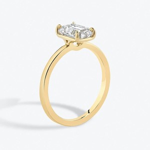 SGARIT Joyería de Moda al por Mayor, Anillo de Diamante Cultivado en Laboratorio con Corte Esmeralda de 2 Quilates, Oro de 14K, Cuatro Puntas, para Mujer - Product Image 1