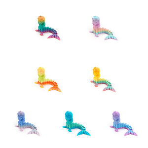 Vashine <span class=keywords><strong>3D</strong></span> imprimé personnalisé figurine sirène coloré PLA jouet maison ornements Joint mobile Sea-<span class=keywords><strong>maid</strong></span> matériaux écologiques Toi - Product Image 4