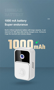 <span class=keywords><strong>Timbre</strong></span> Inteligente <span class=keywords><strong>WiFi</strong></span> para Exteriores, Impermeable, Inalámbrico, con Cámara, Intercomunicador, con Batería - Product Image 5