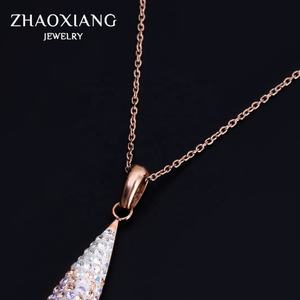 Colliers Goutte d'Eau pour Femmes, Bijoux en Cristal Tendance, Cadeaux pour Fêtes et Anniversaires, Vente en Gros, Dropshipping Accepté - Product Image 4