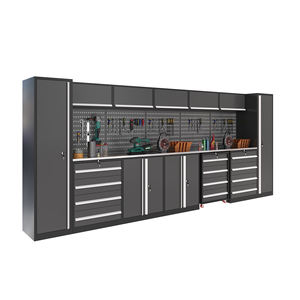 Gabinete de herramientas de acero combinado grande para Taller, garaje, personalizable, OEM, muebles de metal y banco de trabajo, caja de herramientas, almacenamiento de garaje - Product Image 4