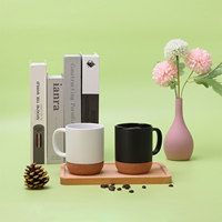 Ensemble cadeau de tasse à café de 15 oz avec logo personnalisé, boîte cadeau, base en liège, carnet de notes, stylo, cadeaux d'entreprise en gros