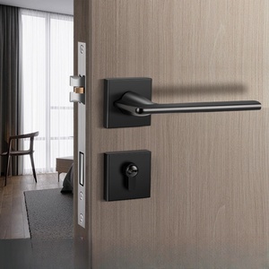 Prix d'usine – Ensemble de serrures de <span class=keywords><strong>porte</strong></span> de chambre minimalistes en alliage de zinc, poignée de <span class=keywords><strong>porte</strong></span> magnétique silencieuse pour appartement, cuisine, salle de bain - Product Image 3