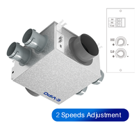 Ventilateur d'extraction centrifuge silencieux E-VIPO pour usage résidentiel, avec moteur silencieux, pour conduits intégrés, ventilateur d'extraction multi-ports