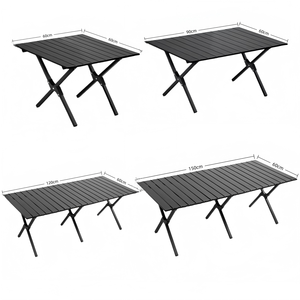 <span class=keywords><strong>Mesa</strong></span> de Comedor Portátil de Hierro para Acampar, Muebles de Exterior Ligeros, Plegables, Impermeables, Apilables y Resistentes a la Intemperie - Product Image 3