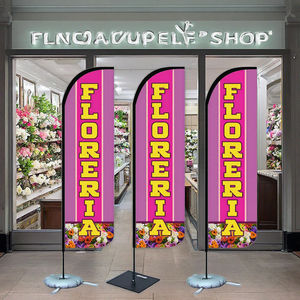 Alta calidad al por mayor personalizado <span class=keywords><strong>Floreria</strong></span> comercial y publicidad 4,5 m 100% poliéster al aire libre evento floristería playa plumas banderas - Product Image 3