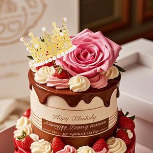 Small Christmas Crown <b>Cake</b> Topper Metal Birthday Party Decoration <b>Supplies</b> for <b>Cake</b> <b>Decorating</b> Use in Baking Number Shaped - Product Image 2