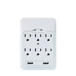 Multi-plug Outlet Extender Wall Charger Surge Protector 6-plug Outlet Power Extender