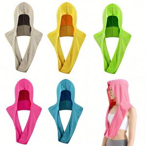 Drying Comfortable Cooling Hoodie Towel and Face Uv Sun Protections Outdoor Use Neck <b>Wrap</b> for Hiking - Product Image 1