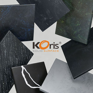 Matériaux à plier à chaud, plaque acrylique solide Koris à motif marbré blanc, grande dalle 3660*760*12mm pour comptoirs de cuisine - Product Image 3