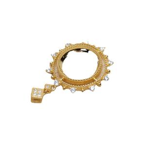 Pendentif Tournesol en Argent S925, Plateau Vide 13,2 MM, Composant Semi-Fini pour Bijoux DIY - Product Image 4