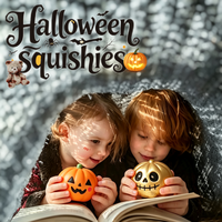 Jouet Squishy en Gelée d'Halloween en Forme de Citrouille et d'Œil, Jouet Sensoriel Anti-Stress à Presser en TPR