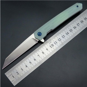 Cuchillo Táctico Plegable HK FB080 Personalizado OEM para Caza y Camping, Hoja de Acero Inoxidable D2, Mango G10, Proyectos DIY, 1 Año de Garantía - Product Image 1