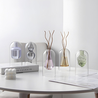 Vente en gros de bouteilles en verre borosilicate avec diffuseur à roseaux bouteille en verre de luxe pour la décoration intérieure avec bâtons de parfum