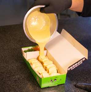 Boîte de papier recyclable biodégradable de logo d'impression personnalisée idéale pour emballage de Gyoza de rouleaux de <span class=keywords><strong>printemps</strong></span> vietnamiens de bol de <span class=keywords><strong>poke</strong></span> - Product Image 6