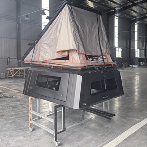 Hardtop en aluminium 4x4 tout-terrain sur mesure avec tente de toit intégrée pour pick-up et camping-car, idéal pour le tout-terrain - Product Image 3